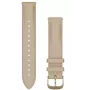 Pulseira de couro Garmin Quick Release 18mm Light Sand com fecho Cream Gold 010-12932-60