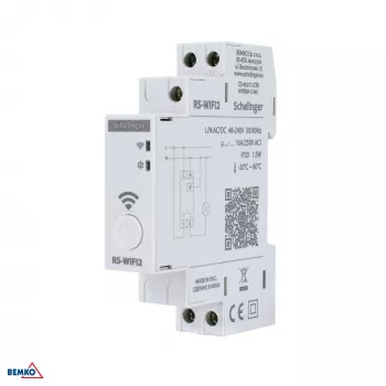 Temporizador astronómico SCHELINGER A26-RS-WIFI2, Wi-Fi, 1 canal, 48-240V AC/DC, 16A, calha DIN