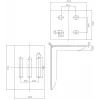 Suporte de batente PSG 60.013.01 para Steelpress série B