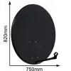 Antena parabólica offset CORAB COR-800SAE-C 80 cm, Antracite