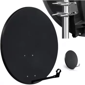 Antena parabólica offset CORAB COR-800SAE-C 80 cm, Antracite