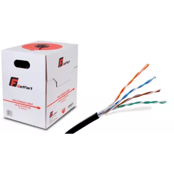 Cabo exterior GETFORT Premium Cat.5e U/UTP UV Dry Core 305m Preto