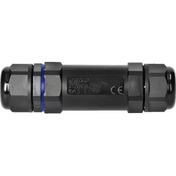 Conector de cabo reto ORNO M25 IP68 5x6mm² 450V/30A OR-AE-13604