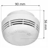 Detetor de fumo fotoelétrico ORNO OR-DC-634 com pilha de 9V, alarme de 85 dB, EN 14604