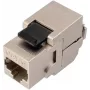 Módulo keystone SOLARIX Cat.6 STP RJ45, IDC sem ferramentas, preto