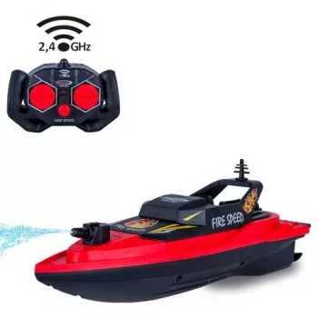 Barco de combate a incêndios RC JAMARA Fire Speed 2,4 GHz com função de jato de água