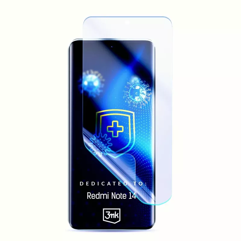 Película de proteção de ecrã 3mk SilverProtection+ para Xiaomi Redmi Note 14 5G