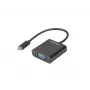 LANBERG AD-UC-VG-01 adaptador USB Type-C para VGA 15cm preto