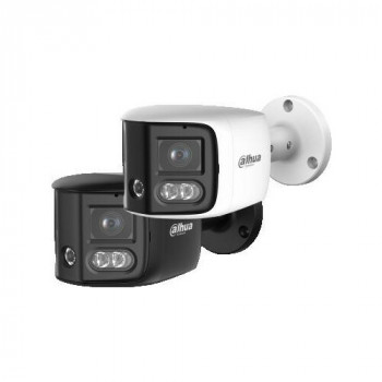 DAHUA IPC-PFW31259S-A180-E2-AS-PV-0280B câmara de rede exterior panorâmica 5MP com dupla objetiva, dissuasão ativa, áudio bidirecional e PoE/Wi-Fi