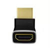 LogiLink AH0007A Adaptador HDMI, ângulo de 270°, ficha HDMI tipo A para conector fêmea, 8K/60 Hz, 48 Gbit/s, HDMI 2.1, preto