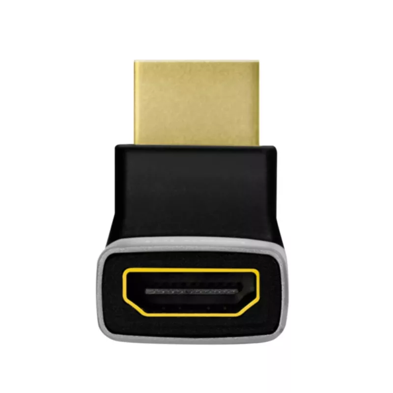 LogiLink AH0007A Adaptador HDMI, ângulo de 270°, ficha HDMI tipo A para conector fêmea, 8K/60 Hz, 48 Gbit/s, HDMI 2.1, preto