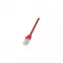 Cabo de rede LogiLink CP1024U CAT 5e U/UTP, 0,5 m, vermelho, RJ45, Snagless