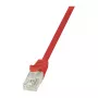 Cabo de patch LogiLink Cat.6 U/UTP, RJ45, vermelho, 1,5 m, EconLine