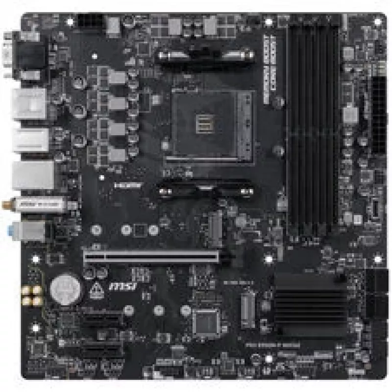 Placa-mãe MSI PRO B550M-P WiFi6E (B550, AM4, mATX, AMD)