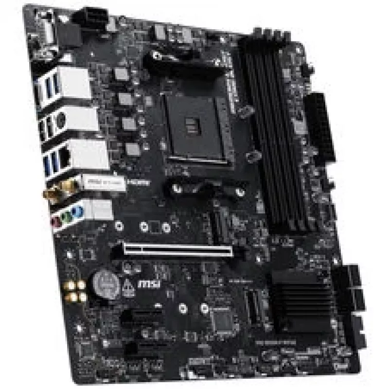 Placa-mãe MSI PRO B550M-P WiFi6E (B550, AM4, mATX, AMD)