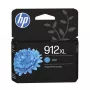 Tinteiro original HP 912XL de alto rendimento ciano