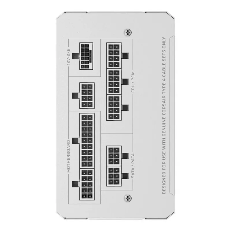 Fonte de alimentação CORSAIR RMe White Series RM1000e 2026 1000W totalmente modular ATX 3.0 com certificação Cybenetics Platinum