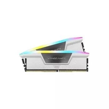 Kit de memória CORSAIR Vengeance RGB 32GB (2x16GB) DDR5 6000MHz CL38 branco Dual Channel