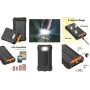 Power bank solar LogiLink 10000 mAh, 20 W, preto/laranja