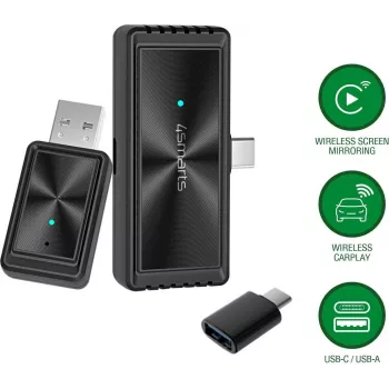 4smarts adaptador de espelhamento de ecrã Wireless CarPlay preto