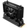 Team Group T-Force GC PRO 2TB M.2 2280 PCIe Gen5 NVMe SSD com dissipador T-FORCE DARK AirFlow, preto