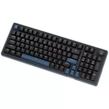 Ducky OK-M 98 teclado gaming, layout 98%, hot-swappable, retroiluminação RGB, ANSI US, switches lineares KTT Wine Red