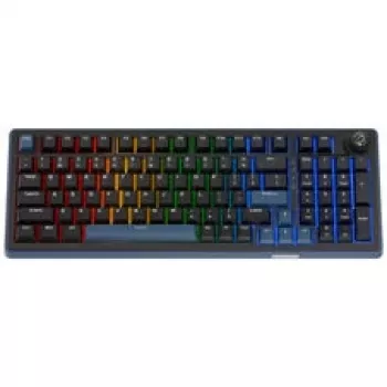 Ducky OK-M 98 teclado gaming, layout 98%, hot-swappable, RGB, ANSI - switches KTT Baby Blue