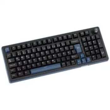 Ducky OK-M 98 teclado gaming, layout 98%, hot-swap, iluminação RGB, ISO, switches tácteis KTT, preto