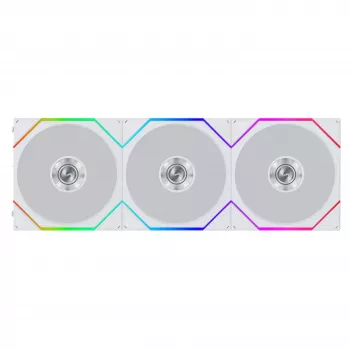 Ventoinha Lian Li UNI FAN TL FLEX Wireless ARGB 120mm, Branco, pack de 3 com controlador