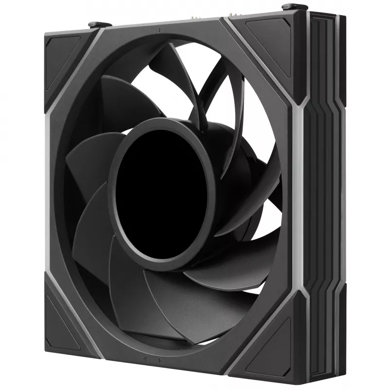 Ventoinha Lian Li UNI FAN TL LCD FLEX Wireless 120mm Reverse Blade ARGB PWM com ecrã LCD - Preto