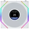 Ventoinha Lian Li UNI FAN TL LCD FLEX Wireless ARGB Reverse Blade 120mm - Branco