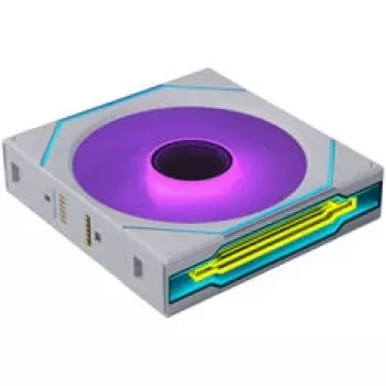 Ventoinha Lian Li UNI FAN SL-INF FLEX Wireless ARGB Reverse Blade 120mm - Branco