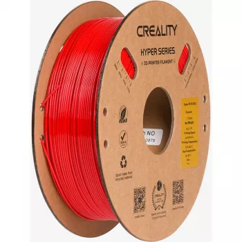 Filamento para impressora 3D Creality Hyper PETG, 1,75 mm, 1 kg, Vermelho