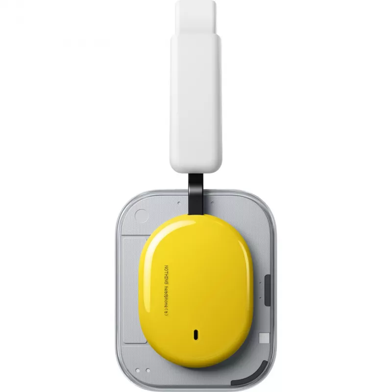 Auscultadores over-ear Nothing Headphone (a) Amarelo - Bluetooth 5.3, LDAC, ANC, bateria de 42,5h