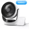 Ventilador de circulação inteligente a bateria SwitchBot com 100 níveis de velocidade, oscilação horizontal de 90° e vertical de 100°, Bluetooth e Wi-Fi (requer hub), Branco