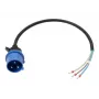Cabo de alimentação Anker SOLIX IEC 60309 1P+N+E para extremidade aberta, 32 A, 60 cm, azul