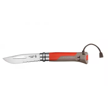 Canivete multiusos Opinel No. 08 Outdoor vermelho