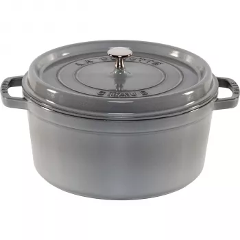 Panela de ferro fundido Staub La Cocotte 28cm redonda, cinzento grafite
