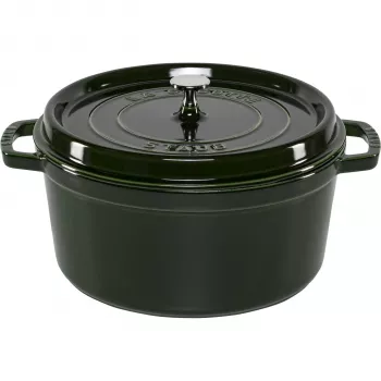 Staub La Cocotte Round 28 cm, 5,9 L, Basil Green, ferro fundido