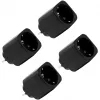 Tomada inteligente Shelly Plug M Gen3 pack de 4 preta com monitorização de energia, Wi-Fi e Bluetooth