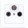 Conjunto de tomada de derivação simples SAT Schwaiger 2,5 dB