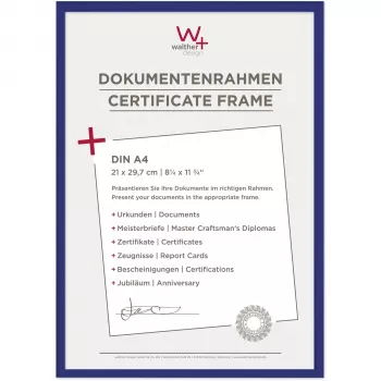 Walther New Lifestyle Moldura A4 21x29,7 cm azul plástico KV130L