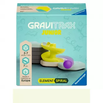 RAVENSBURGER GraviTrax Junior - Elemento Espiral Conjunto de expansão - Pista em espiral para crianças a partir dos 3 anos
