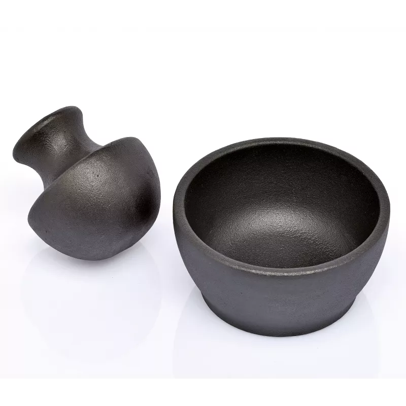Zassenhaus MANO Almofariz em ferro fundido, 10 x 7,5 cm
