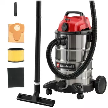 Aspirador de sólidos e líquidos para oficina Einhell TC-VC 3055 SA com tomada, 30 L