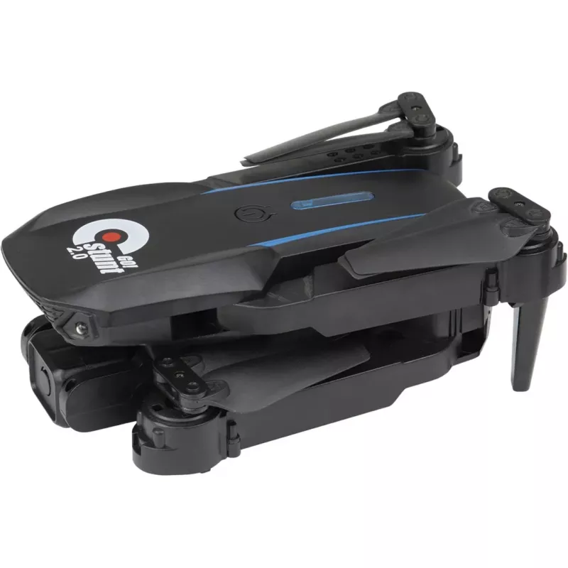 Revell RC Quadrocóptero GO! Stunt 2.0 - Drone pronto a voar 2,4 GHz 4 canais com giroscópio de 6 eixos, modo headless, flips 360°, luzes LED, 3 níveis de velocidade, bateria LiPo, para crianças a partir dos 8 anos
