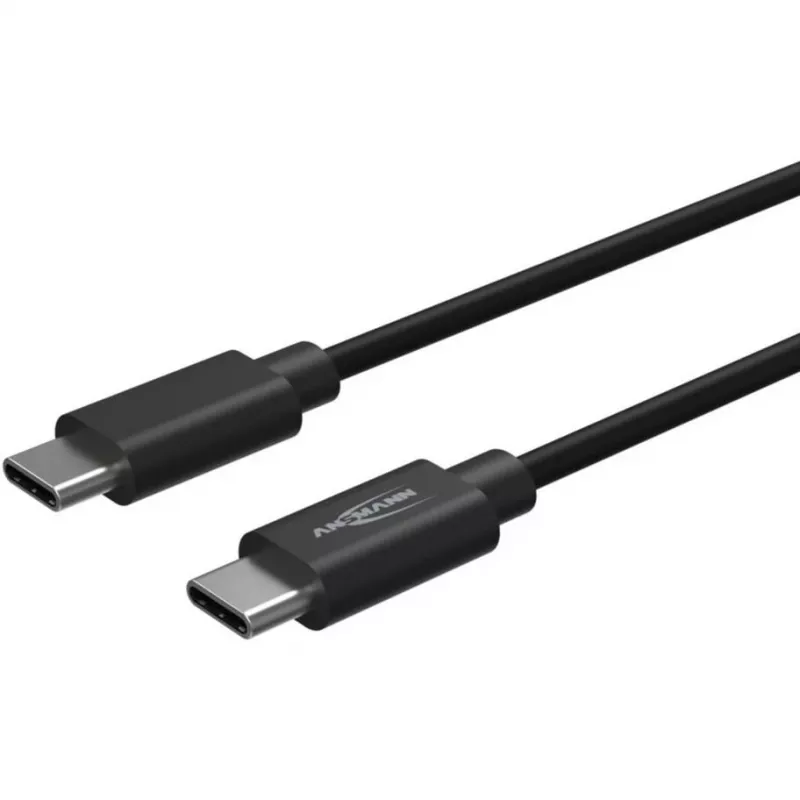 ANSMANN Cabo de dados e carregamento USB-C para USB-C 2m Preto 60W PD
