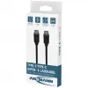 ANSMANN Cabo de dados e carregamento USB-C para USB-C 2m Preto 60W PD