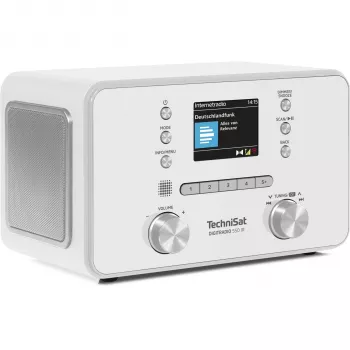 TechniSat DigitRadio 550 IR Rádio Internet DAB+ FM com Bluetooth, Spotify Connect, 20W Estéreo, ecrã TFT a cores, Branco