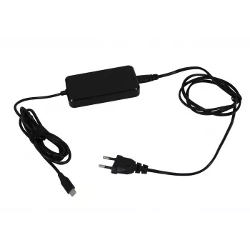 ALLNET Fonte de alimentação USB-C GaN PD 90W com cabo de 2,8m - Preto